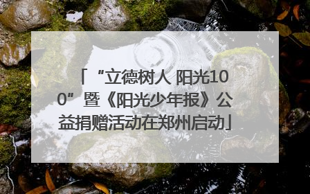 “立德树人 阳光100”暨《阳光少年报》公益捐赠活动在郑州启动