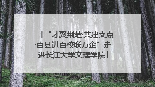 “才聚荆楚·共建支点·百县进百校联万企”走进长江大学文理学院
