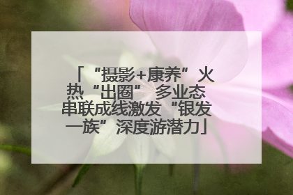 “摄影+康养”火热“出圈” 多业态串联成线激发“银发一族”深度游潜力