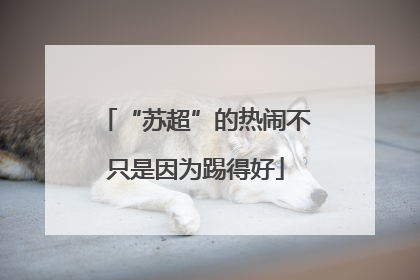 “苏超”的热闹不只是因为踢得好