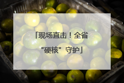 现场直击！全省“硬核”守护