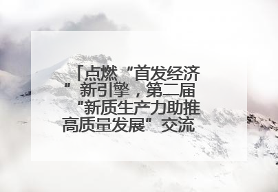 点燃“首发经济”新引擎，第二届“新质生产力助推高质量发展”交流会在成都举行