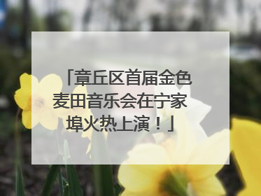 章丘区首届金色麦田音乐会在宁家埠火热上演！