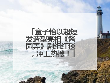 章子怡以超短发造型亮相《酱园弄》剧组红毯，冲上热搜！