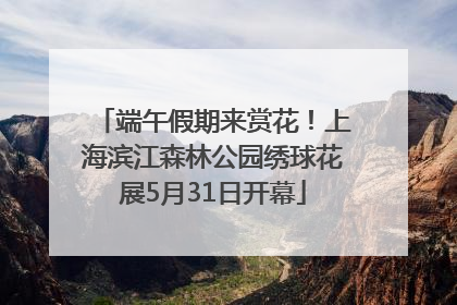 端午假期来赏花！上海滨江森林公园绣球花展5月31日开幕