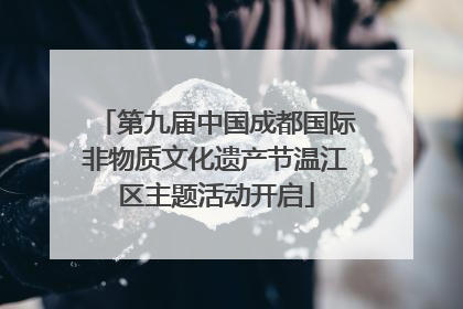 第九届中国成都国际非物质文化遗产节温江区主题活动开启