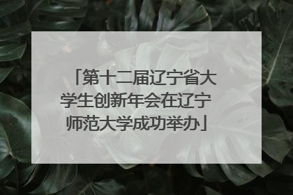 第十二届辽宁省大学生创新年会在辽宁师范大学成功举办