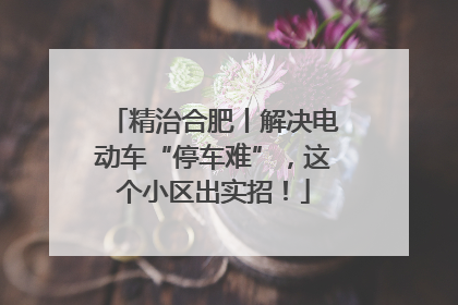 精治合肥丨解决电动车“停车难”，这个小区出实招！