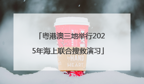 粤港澳三地举行2025年海上联合搜救演习