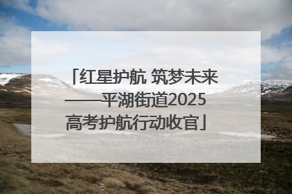 红星护航 筑梦未来——平湖街道2025高考护航行动收官