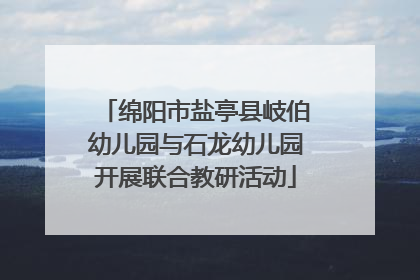 绵阳市盐亭县岐伯幼儿园与石龙幼儿园开展联合教研活动
