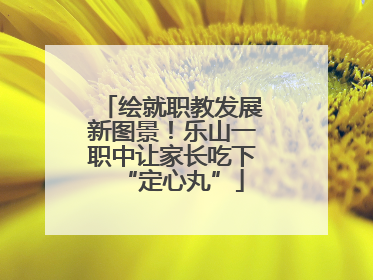 绘就职教发展新图景！乐山一职中让家长吃下“定心丸”
