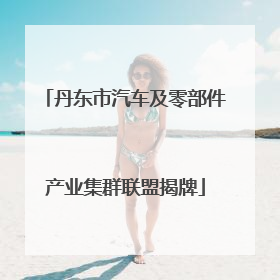 丹东市汽车及零部件产业集群联盟揭牌