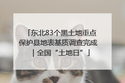 东北83个黑土地重点保护县地表基质调查完成｜全国“土地日”