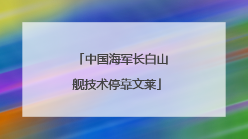 中国海军长白山舰技术停靠文莱