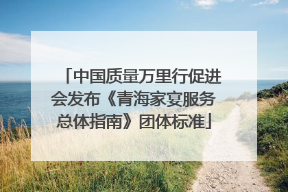 中国质量万里行促进会发布《青海家宴服务总体指南》团体标准