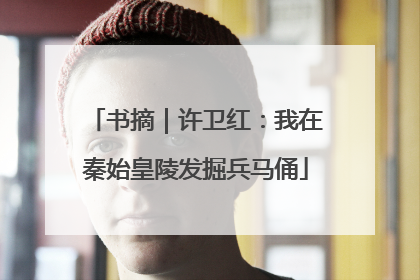 书摘｜许卫红：我在秦始皇陵发掘兵马俑