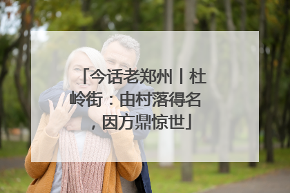 今话老郑州丨杜岭街：由村落得名，因方鼎惊世