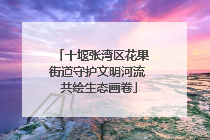 十堰张湾区花果街道守护文明河流 共绘生态画卷