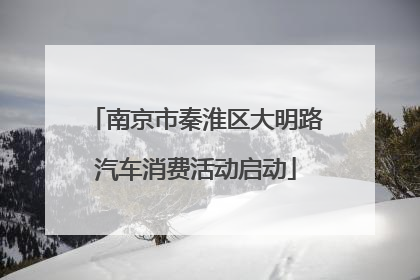 南京市秦淮区大明路汽车消费活动启动