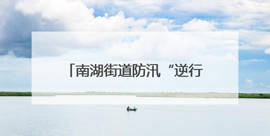 南湖街道防汛“逆行者” 拉网式巡查守护民生“水位线”
