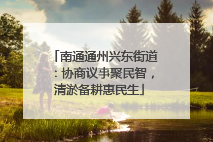 南通通州兴东街道：协商议事聚民智，清淤备耕惠民生