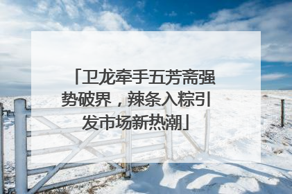 卫龙牵手五芳斋强势破界，辣条入粽引发市场新热潮