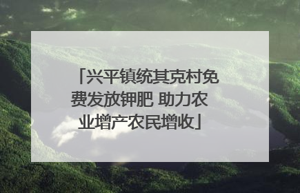 兴平镇统其克村免费发放钾肥 助力农业增产农民增收