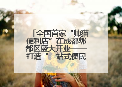 全国首家“帅猫便利店”在成都郫都区盛大开业——打造“一站式便民服务”新标杆