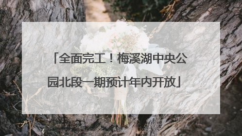 全面完工！梅溪湖中央公园北段一期预计年内开放