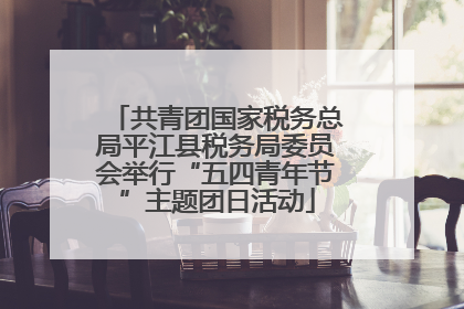 共青团国家税务总局平江县税务局委员会举行“五四青年节”主题团日活动