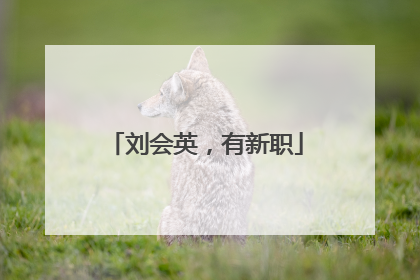 刘会英，有新职