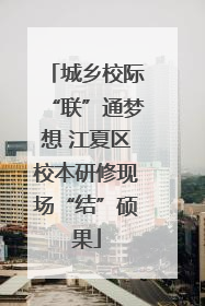 城乡校际“联”通梦想 江夏区校本研修现场“结”硕果