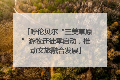 呼伦贝尔“三美草原”游牧迁徙季启动，推动文旅融合发展