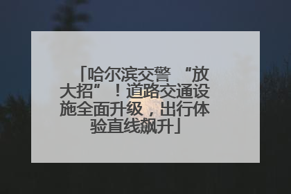 哈尔滨交警 “放大招”！道路交通设施全面升级，出行体验直线飙升