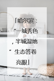 哈尔滨：“一城秀色，半城湿地”生态答卷亮眼