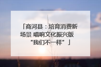 商河县：培育消费新场景 唱响文化振兴版“我们不一样”
