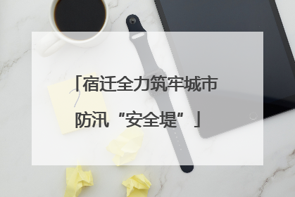 宿迁全力筑牢城市防汛“安全堤”