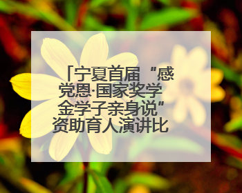 宁夏首届“感党恩·国家奖学金学子亲身说”资助育人演讲比赛落幕