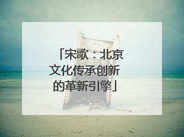 宋歌：北京文化传承创新的革新引擎