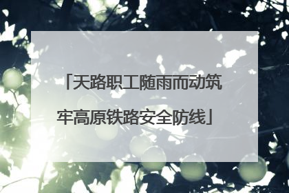 天路职工随雨而动筑牢高原铁路安全防线