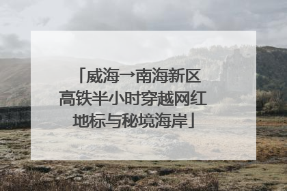 威海→南海新区 高铁半小时穿越网红地标与秘境海岸