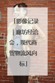影像记录｜廊坊经洽会，现代商贸物流风向标
