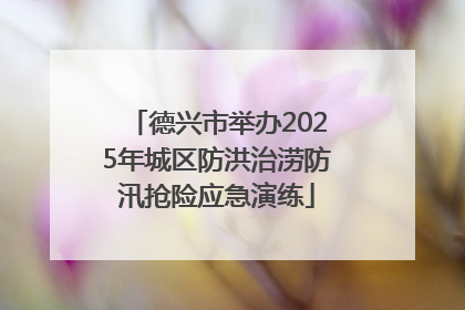 德兴市举办2025年城区防洪治涝防汛抢险应急演练