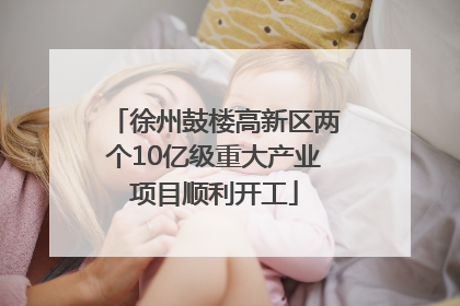 徐州鼓楼高新区两个10亿级重大产业项目顺利开工