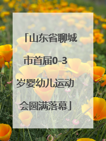 山东省聊城市首届0-3岁婴幼儿运动会圆满落幕