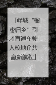 峄城“榴枣归乡”引才直通车驶入校地企共赢新航程