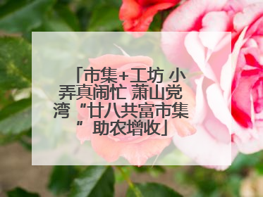 市集+工坊 小弄真闹忙 萧山党湾“廿八共富市集”助农增收