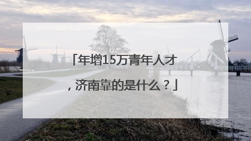 年增15万青年人才，济南靠的是什么？