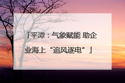 平潭：气象赋能 助企业海上“追风逐电”